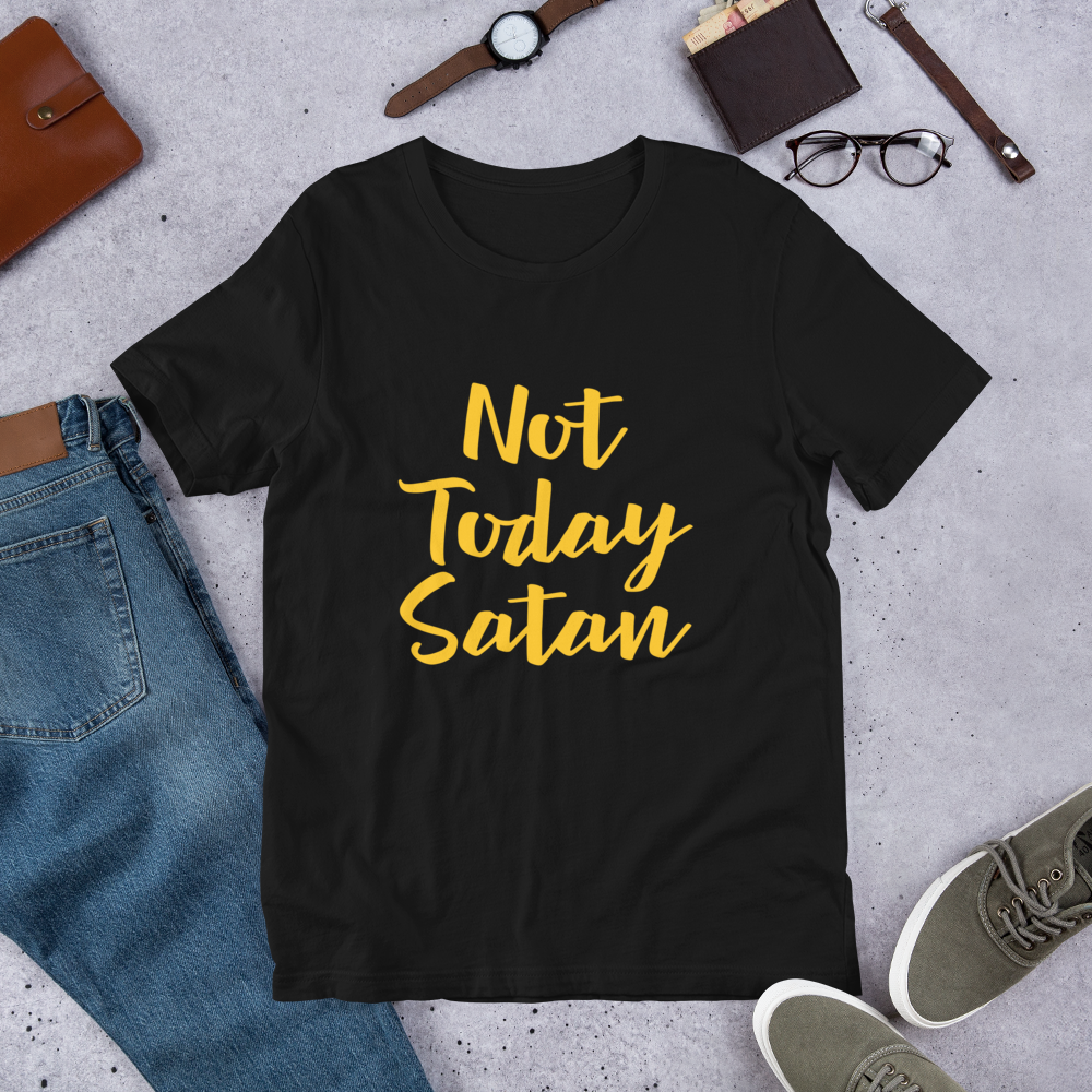 Not today satan shirt deals