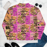 BBB ( Beautiful Black Blessed-Queen) Unisex Bomber Jacket (Pink)