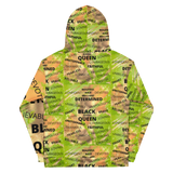 BBB (Beautiful, BLACK, Blessed) Queen Unisex Hoodie (Lime green)