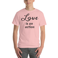 Love is an action (black print) Short Sleeve T-Shirt