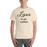Love is an action (black print) Short Sleeve T-Shirt