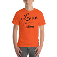 Love is an action (black print) Short Sleeve T-Shirt