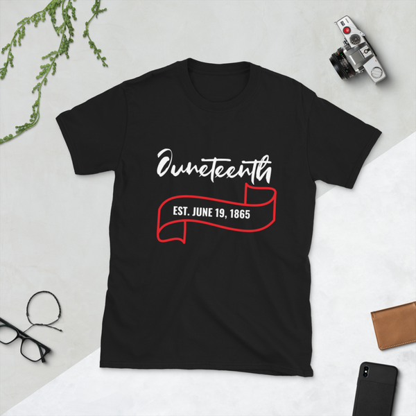 Juneteenth -Black Short-Sleeve Unisex T-Shirt