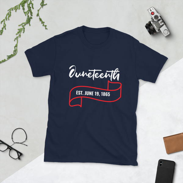 Juneteenth - Navy Short-Sleeve Unisex T-Shirt