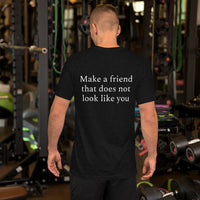 Black and Blue-Short-Sleeve Unisex T-Shirt