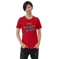 The struggle is real (shadow print )Short-Sleeve Unisex T-Shirt