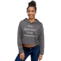 Thank you hater -Crop Hoodie